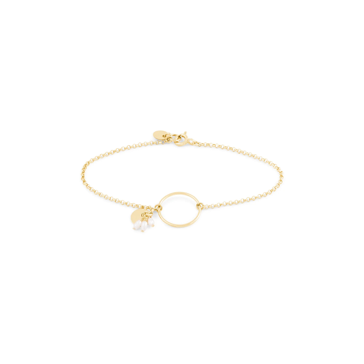 Alana Maria Pipa Pearl Bracelet, Gold