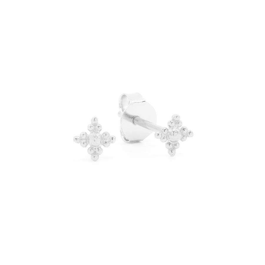 By Charlotte Blessed Stud Earrings, Silver