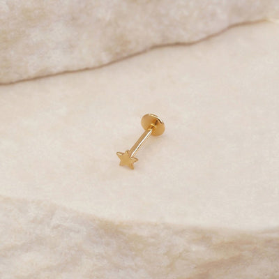 By Charlotte 14k Gold Stellar Cartilage Flatback Earring