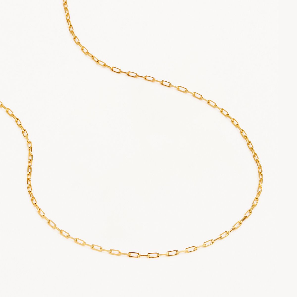 By Charlotte 18” 3mm Link Chain Necklace, Gold or Silver
