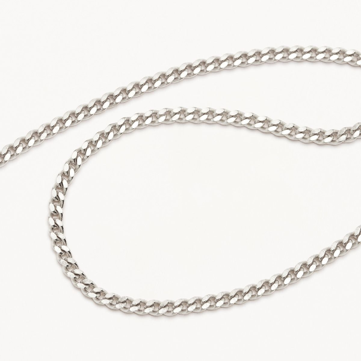 By Charlotte 19" Fine Curb Chain Necklace, Gold or Silver