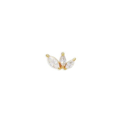 By Charlotte 14k Gold Blooming Lotus Single Stud Earring
