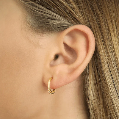 By Charlotte Cherish Hoop Earrings, Gold or Silver