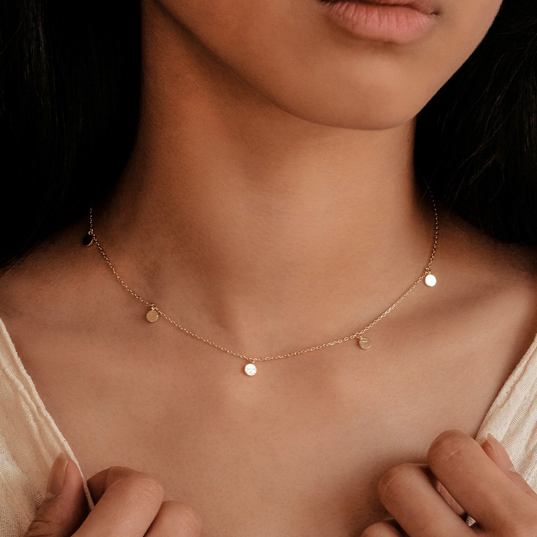 By Charlotte Embrace The Light Choker, Gold or Silver
