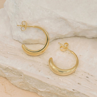 By Charlotte Embrace The Light Large Hoop Earrings, Gold or Silver