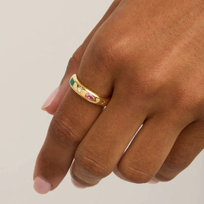 By Charlotte Connect to the Universe Ring, Gold