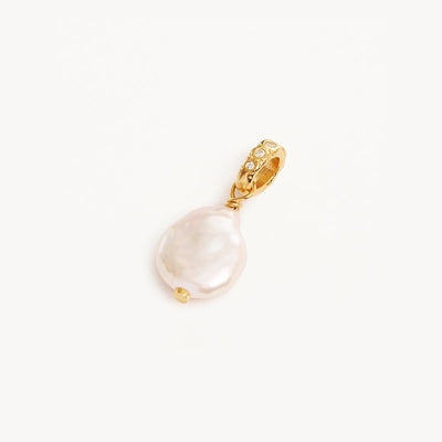 By Charlotte Embrace Stillness Pearl Annex Necklace Pendant, Gold or Silver