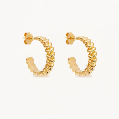 By Charlotte Intertwined Hoops Large, Gold or Silver