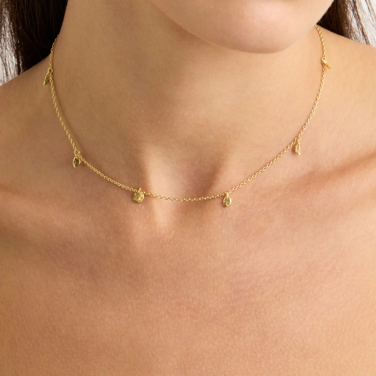 By Charlotte Lunar Phases Choker, Gold or Silver