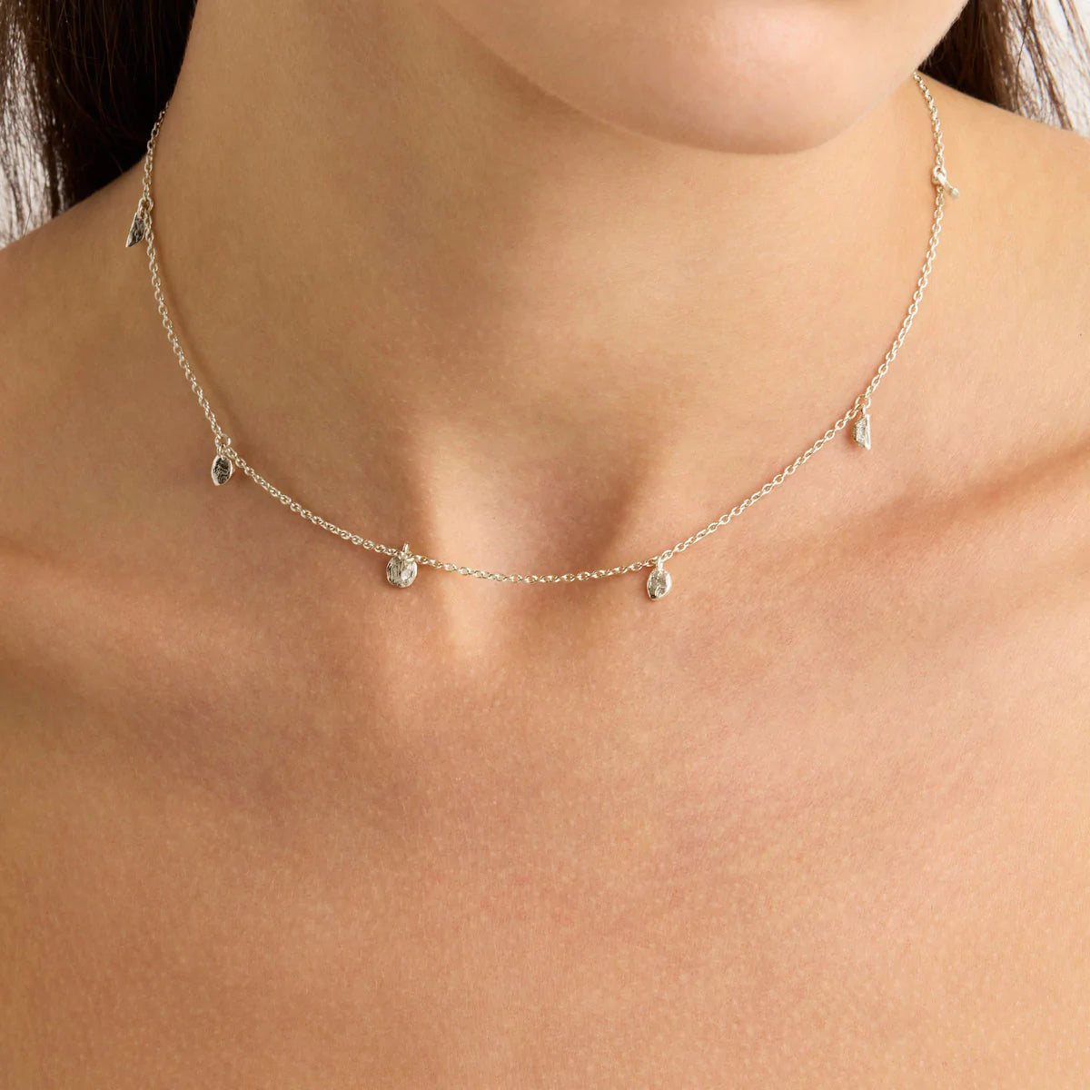 By Charlotte Lunar Phases Choker, Gold or Silver