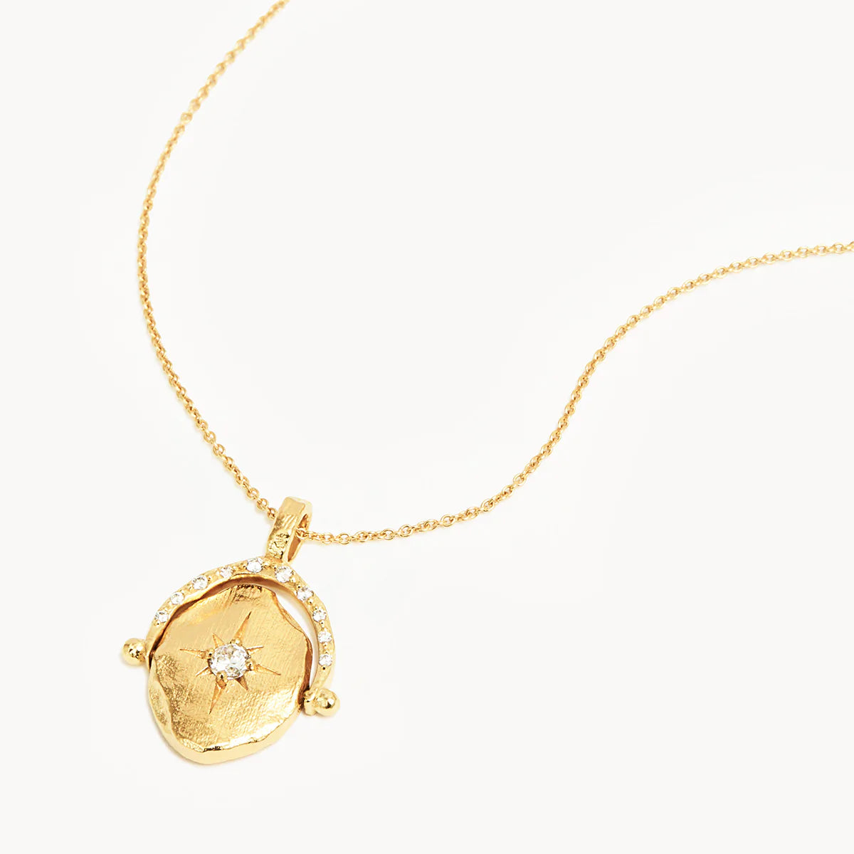 By Charlotte North Star Spinner Necklace, Gold or Silver