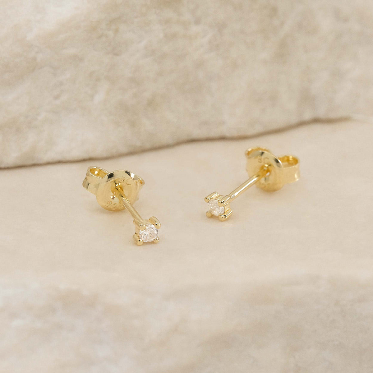 By Charlotte Pure Light Stud Earrings, Gold or Silver