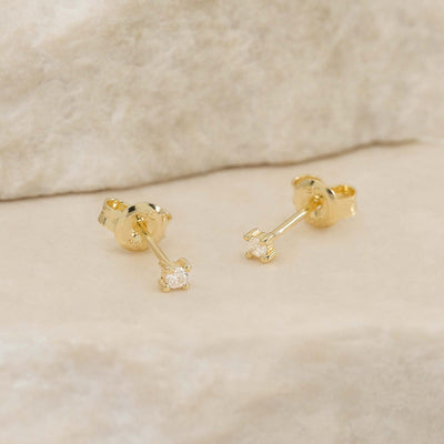 By Charlotte Pure Light Stud Earrings, Gold or Silver