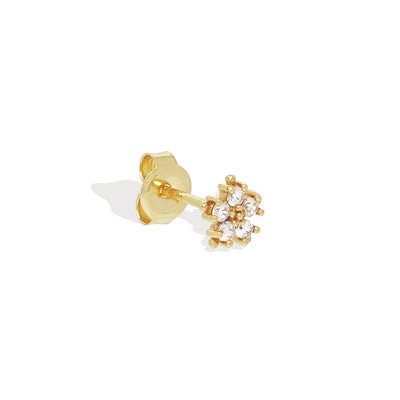 By Charlotte 14k Gold Snowflake Single Stud Earring