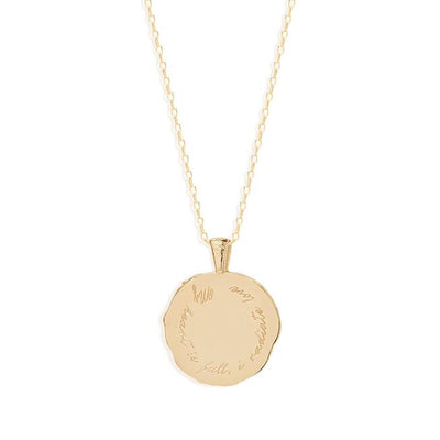 By Charlotte Cancer Written in the Stars Zodiac Necklace, Gold or Silver