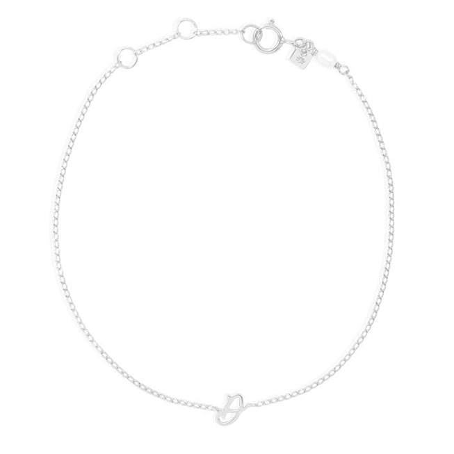 By Charlotte Love Letter Initial Bracelet, Silver