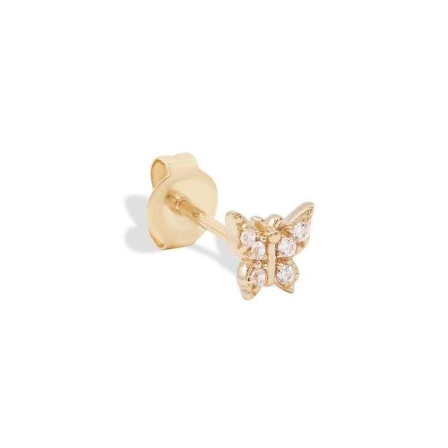 By Charlotte 14k Gold Fly With Me Single Stud Earring