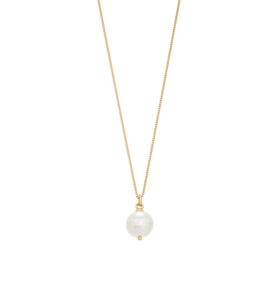 Kirstin Ash Large Freshwater Pearl Necklace, Gold