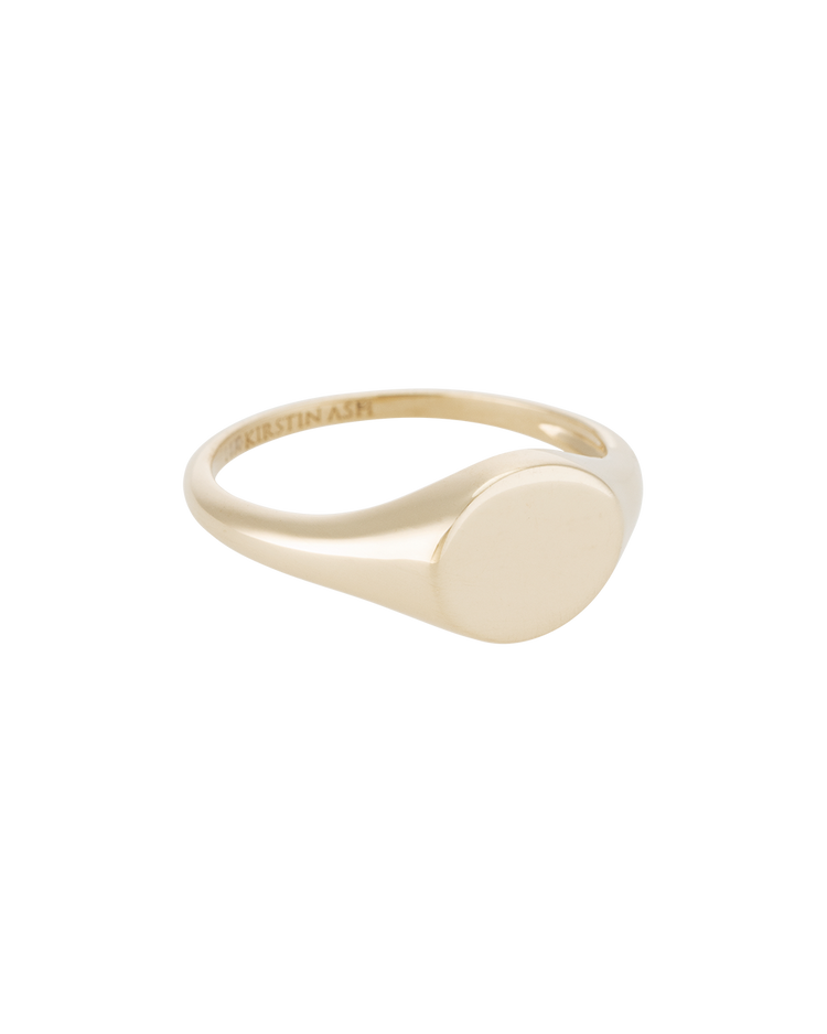 Kirstin Ash 9k Gold Classic Signet Ring