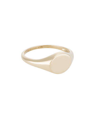 Kirstin Ash 9k Gold Classic Signet Ring