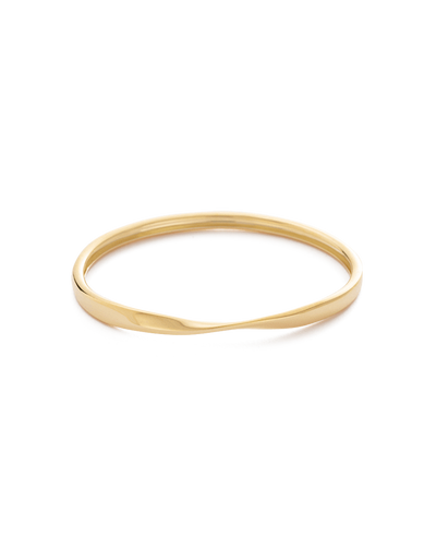 Kirstin Ash Fold Bangle, Gold