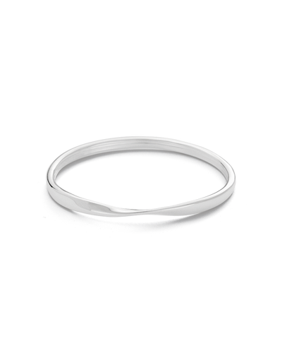 Kirstin Ash Fold Bangle, Silver