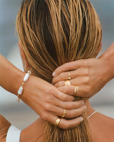 Kirstin Ash Soleil Signet Ring, Gold