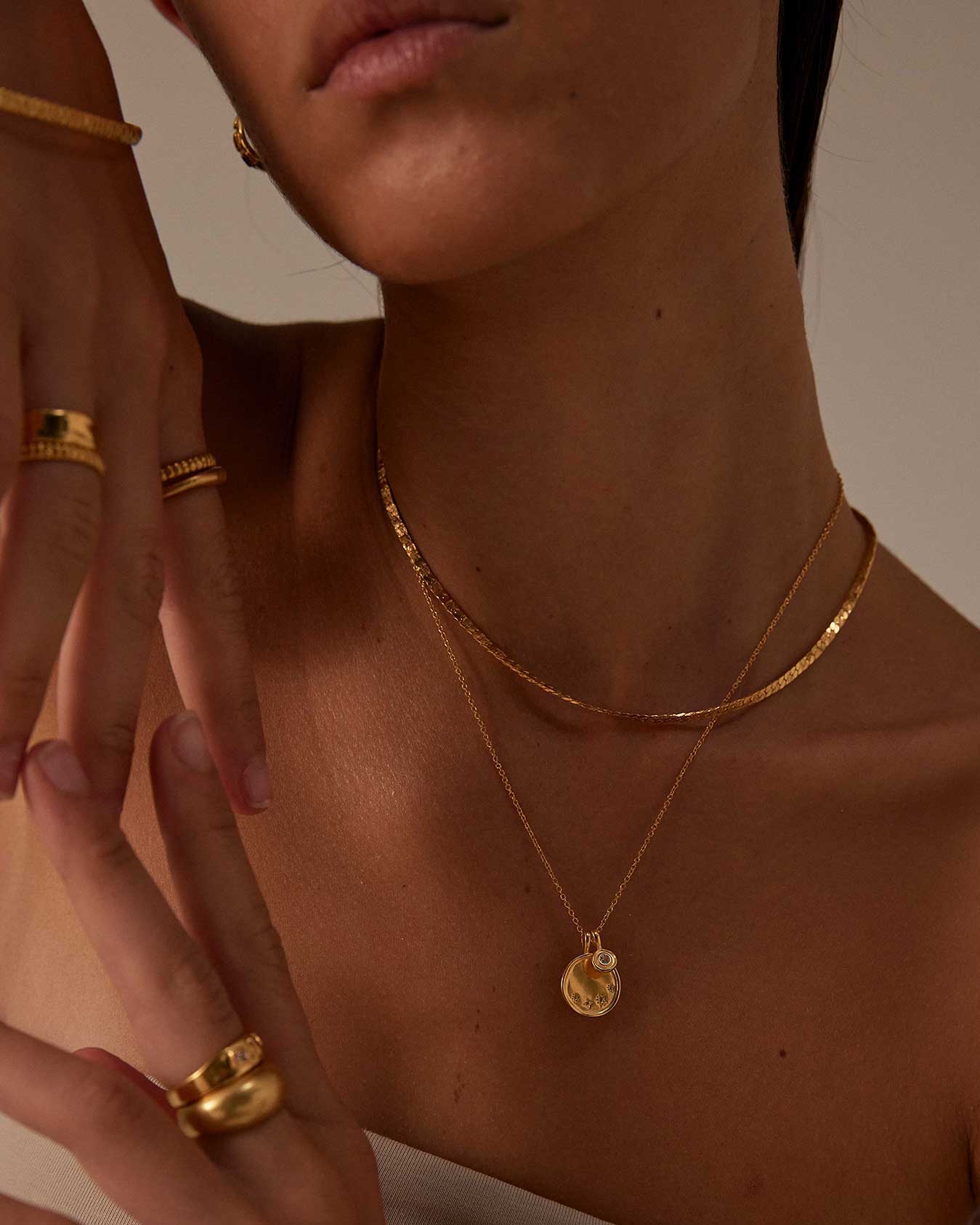Kirstin Ash Solstice Necklace, Gold