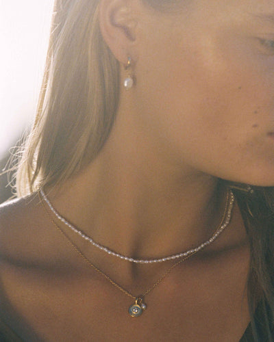 Kirstin Ash Solstice Pearl Necklace, Silver