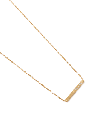 Kirstin Ash Sun Lines Bar Necklace, Gold