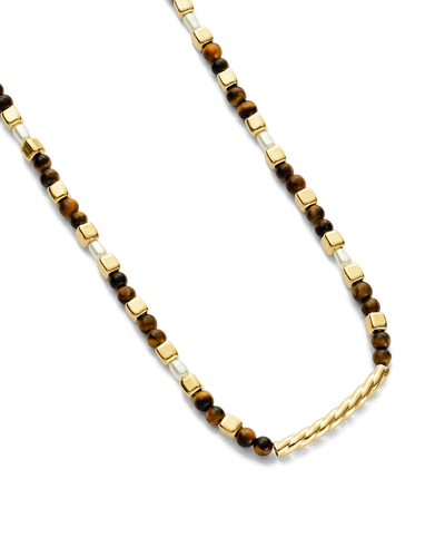 Kirstin Ash Soleil Tigers Eye Necklace, Gold