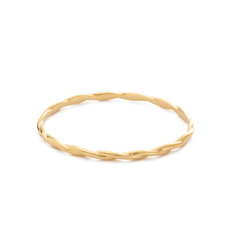 Kirstin Ash Wave Bangle, Gold