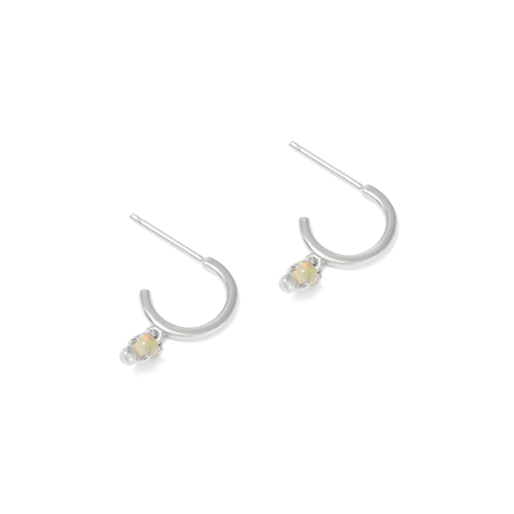 Kirstin Ash Aura Opal Single Hoop Earring, Silver