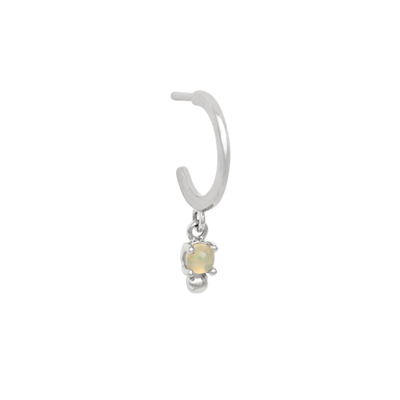 Kirstin Ash Aura Opal Single Hoop Earring, Silver