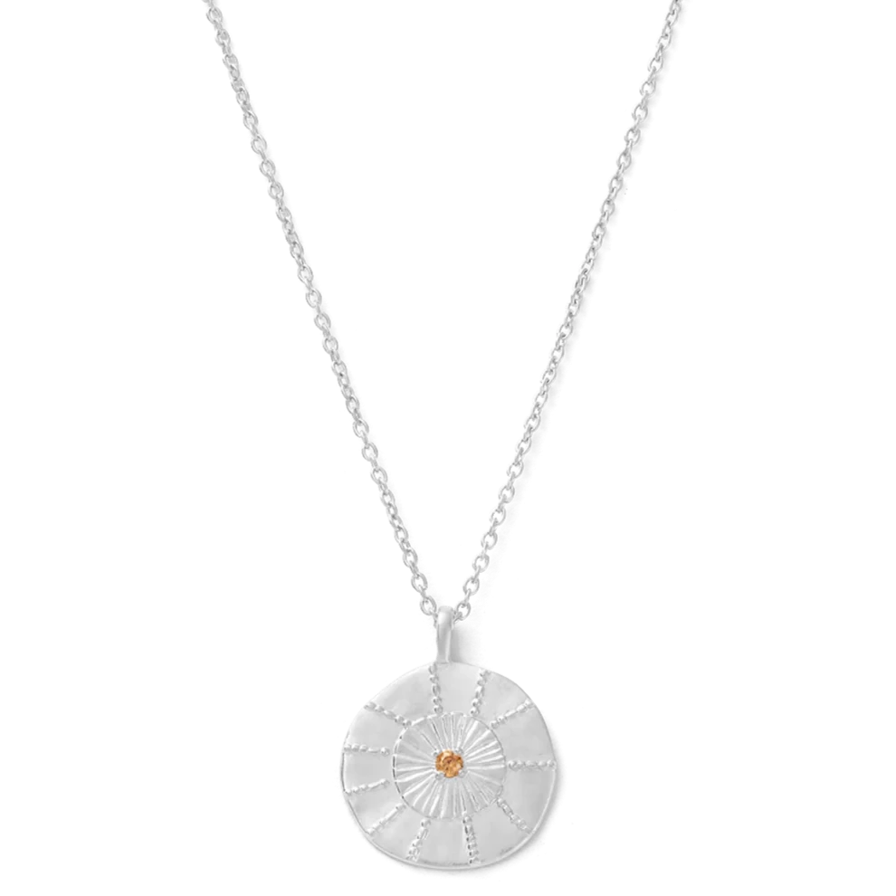 Kirstin Ash Tangerine Coin Necklace, Gold or Silver