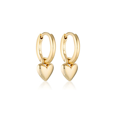 Linda Tahija Amore Classic Huggie Earrings, Gold or Silver