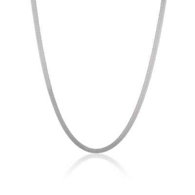 Linda Tahija Herringbone Chain Necklace, Gold or Silver