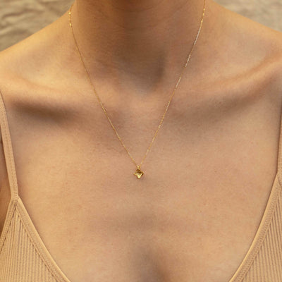 Linda Tahija Hydrangea Necklace, Gold