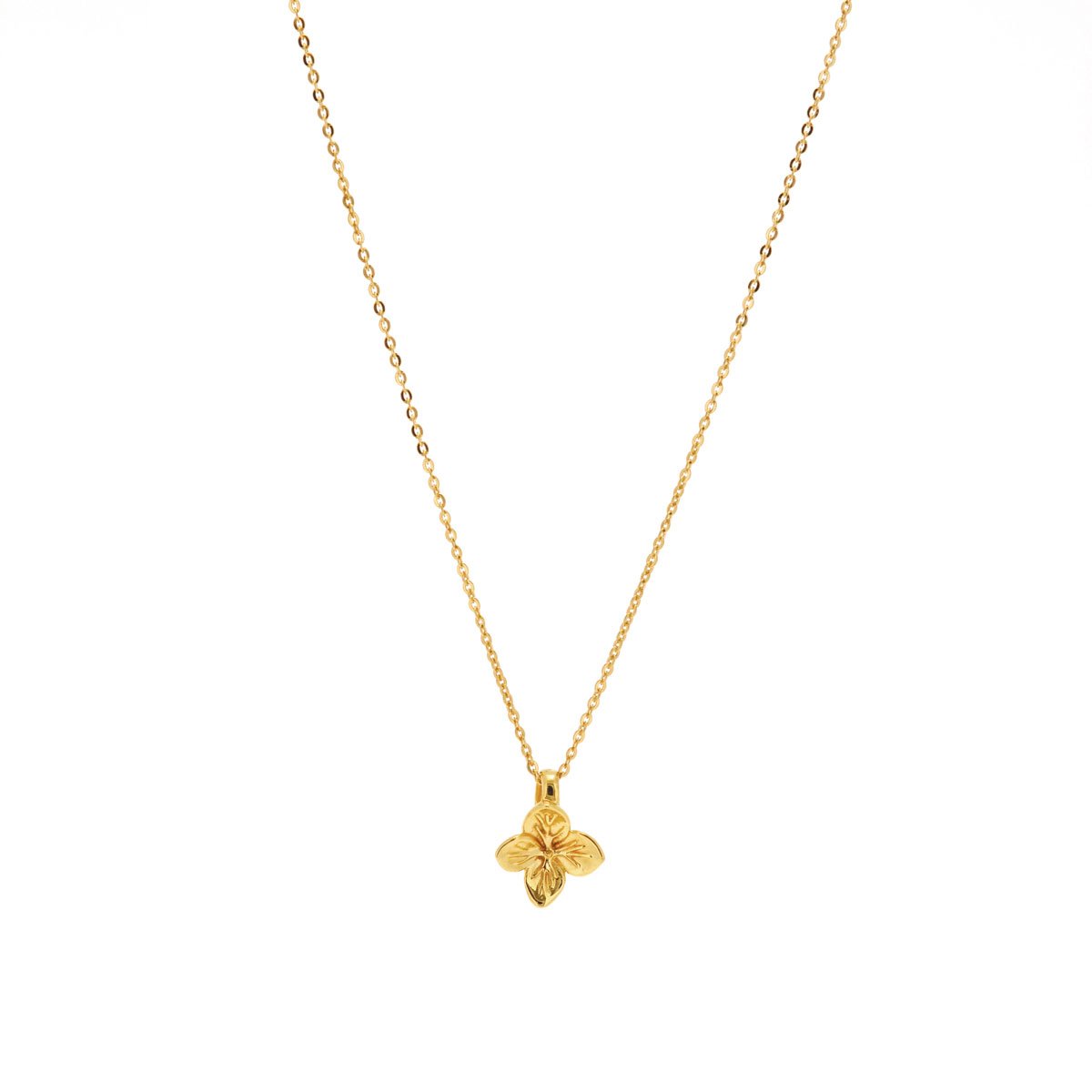 Linda Tahija Hydrangea Necklace, Gold