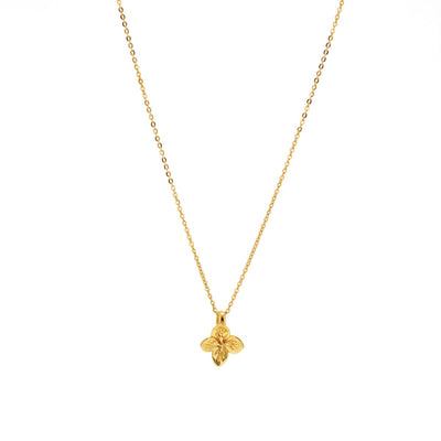 Linda Tahija Hydrangea Necklace, Gold