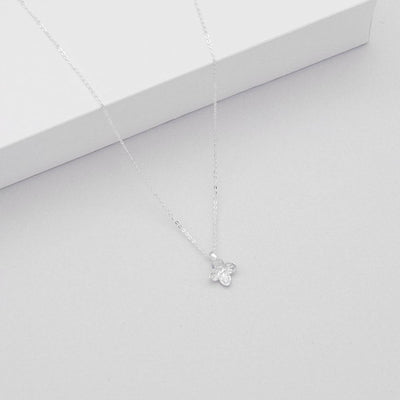 Linda Tahija Hydrangea Necklace, Silver