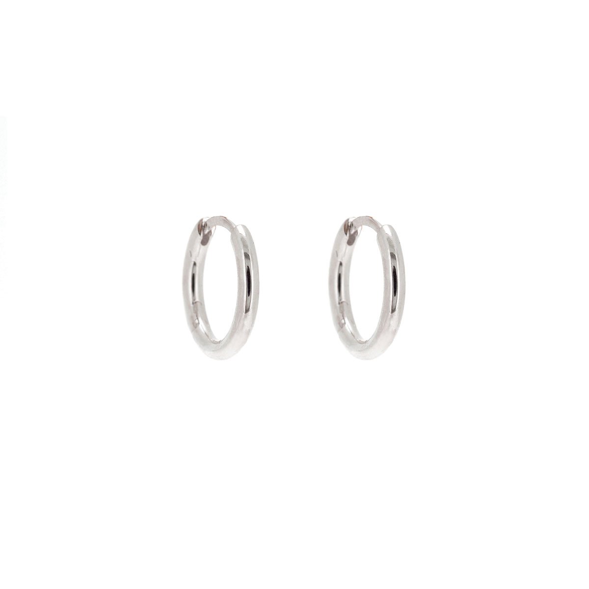 Linda Tahija Max Huggie Earrings, Silver