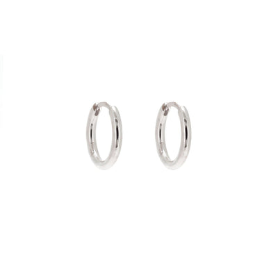 Linda Tahija Max Huggie Earrings, Silver