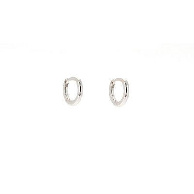 Linda Tahija Mini Huggie Earrings, Silver