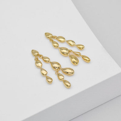 Linda Tahija Neptune's Earrings, Gold