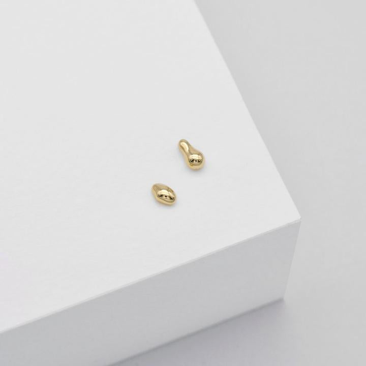 Linda Tahija Organica Studs, Gold