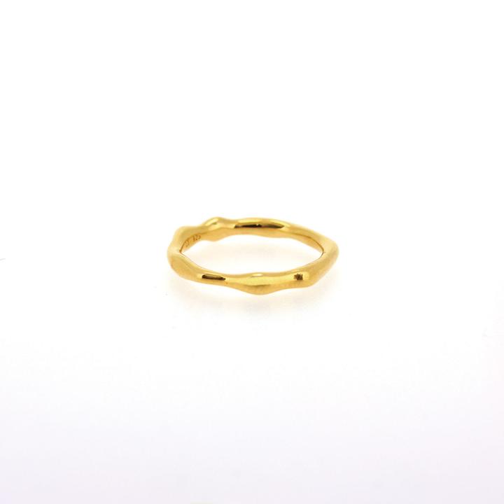Linda Tahija Organica Thin Ring, Gold