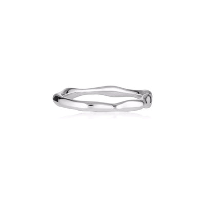 Linda Tahija Organica Thin Ring, Silver