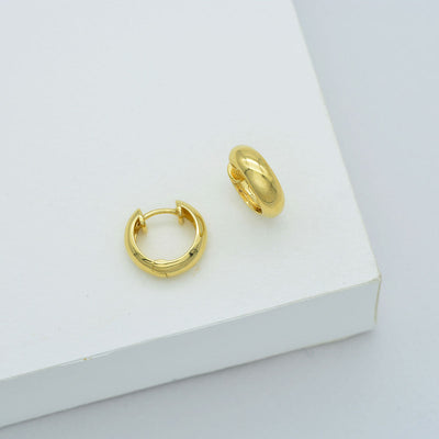 Linda Tahija Solar Huggie Earrings, Gold or Silver