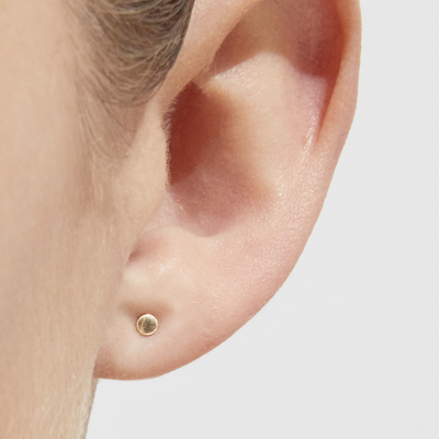 By Charlotte 14k Lunar Gold Single Stud Earring